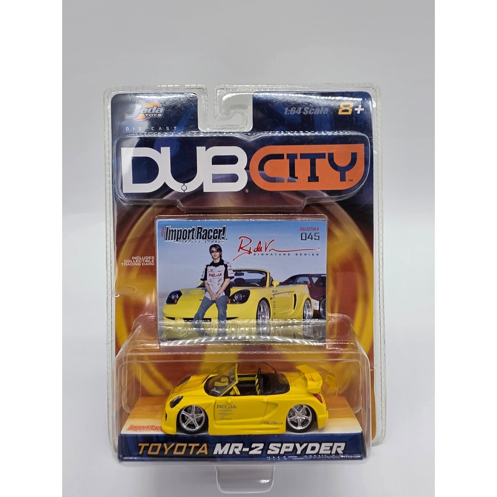 Jada Toys Dub City Import Racer Toyota MR-2 Spyder Yellow 1:64 RJ de Vera 12002